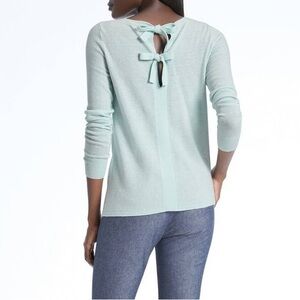 Banana Republic Flipucci Fine Italian Yarn Green Knit Sweater